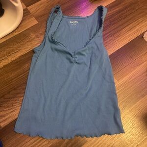 Old Navy Women's Ribbed Blue Tank Top